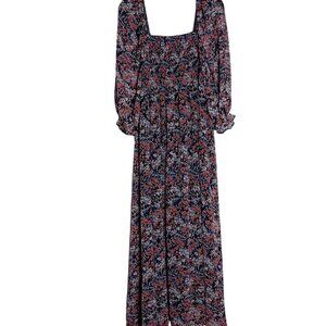 OP Floral Maxi Dress - Black, Pink, Blue